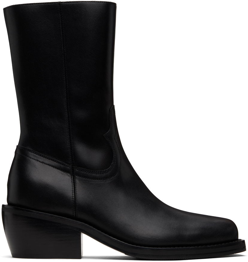 Tøj Dries Van Noten Dries Van Noten Leather Boots Sort | MS251-753