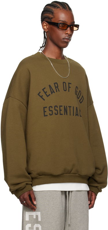 Sweater Fear of God Essentials Crewneck Sweatshirt Grøn | 192BT246264F, 1