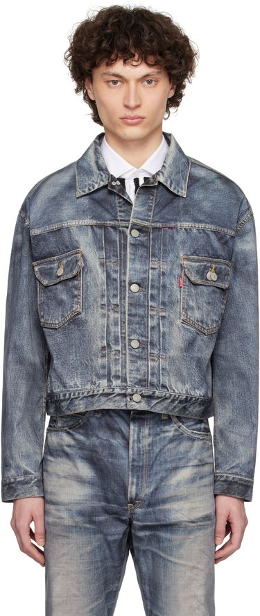 Jakke Junya Watanabe Junya Watanabe Levi's Edition Denim Trucker Jacket Blå | WO-J910-100, 0