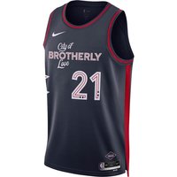 Jersey Nike NBA PHILADELPHIA 76ERS DRI-FIT CITY EDITION SWINGMAN JERSEY JOEL EMBIID Mørkeblå | DX8515-420, 0