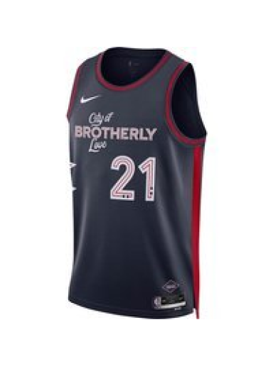 Jersey Nike NBA PHILADELPHIA 76ERS DRI-FIT CITY EDITION SWINGMAN JERSEY JOEL EMBIID Mørkeblå | DX8515-420