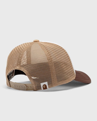 Kasket BAPE A BATHING APE College Mesh Cap Beige Universal Brun | 001CPK801012M BEI, 2