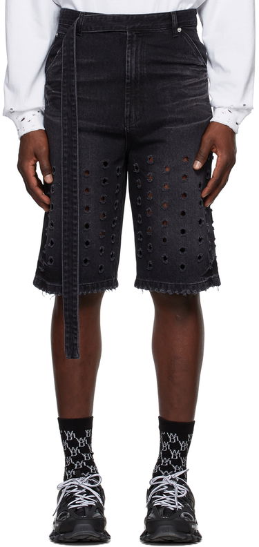 Shorts We11done We11done Denim Eyelet Shorts Sort | WD-DP1-22-358-M-WB, 0