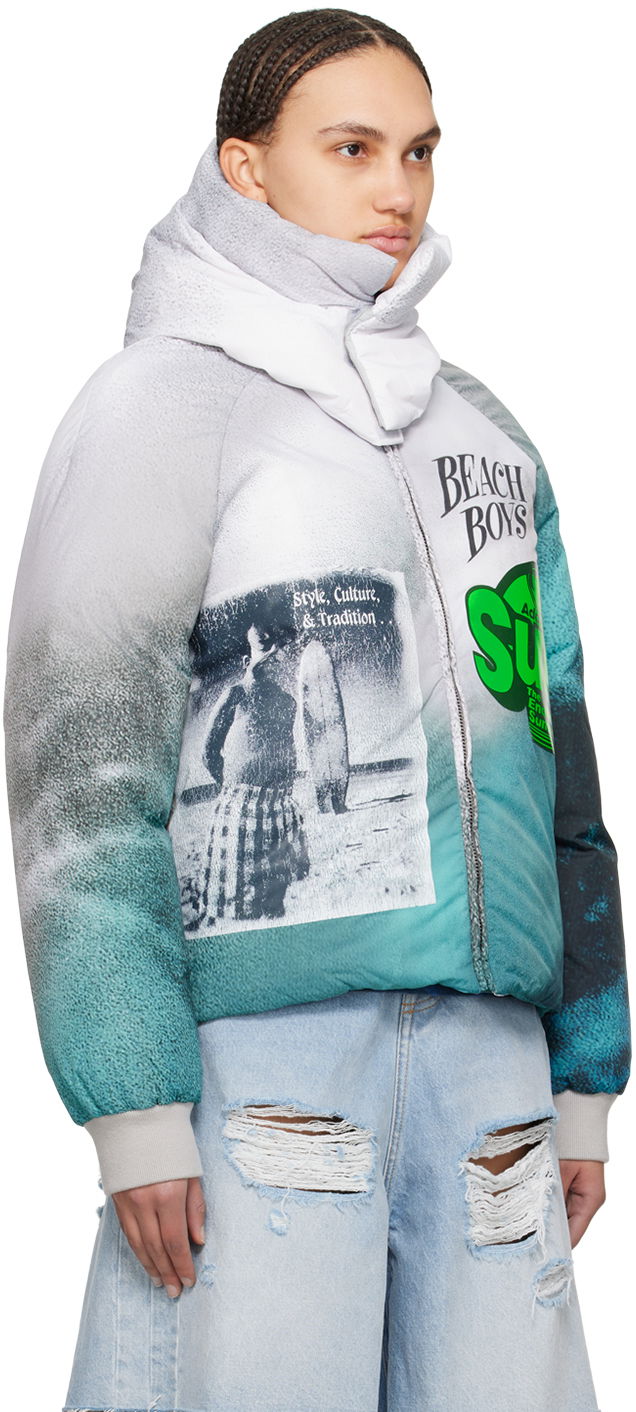 Puffer jakke ERL Printed Puffer Jacket Flerfarvet | ERL08C002, 1