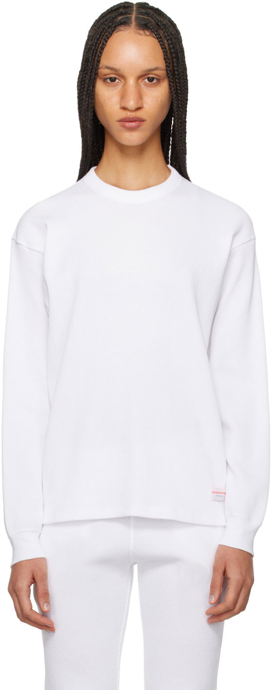 T-shirt Alexander Wang Dropped Shoulder T-Shirt Hvid | UCC4221611