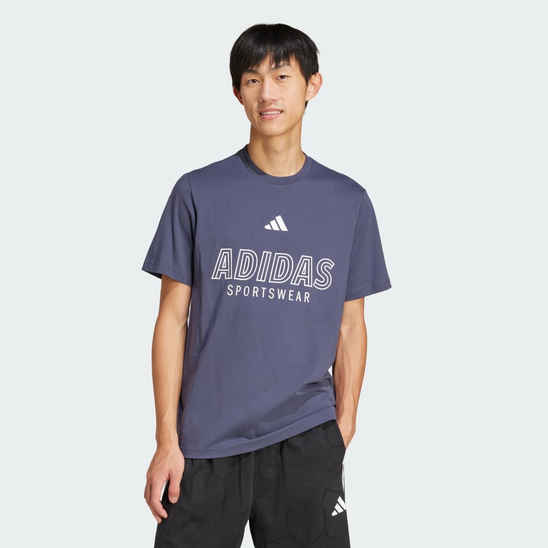 T-shirt adidas Performance House of Tiro Linear Graphic T-Shirt Blå | JM0394, 0