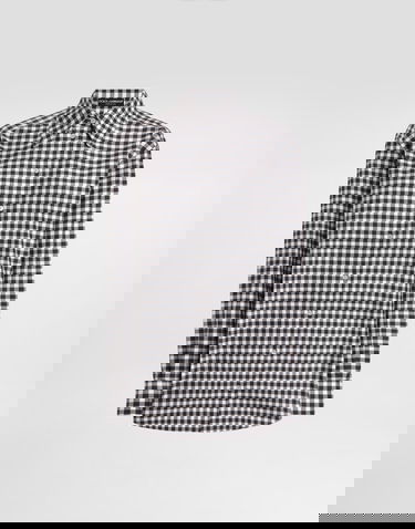 Skjorte Dolce & Gabbana Dolce & Gabbana Cotton Gingham Check Button-Down Shirt Brun | F5Q08TFQ5MYS8101, 0