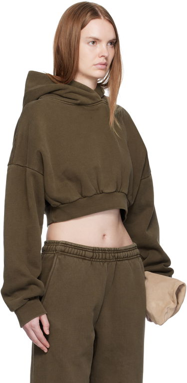 Sweatshirt Entire Studios Entire Studios Cropped Heavy Hoodie Brun | ES2392BT, 4