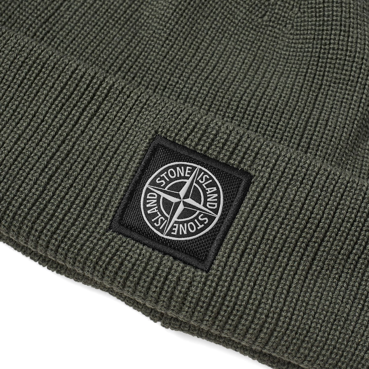Beanie Stone Island Knitted Patch Beanie Grøn | 8015N02D7-V0059, 1