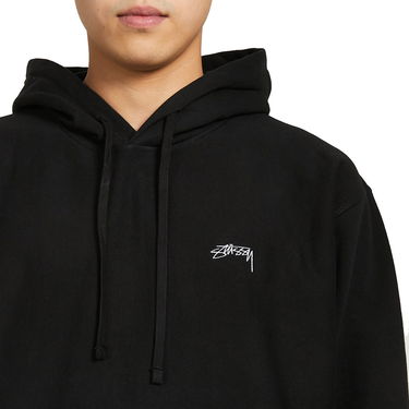 Sweatshirt Stüssy Stock Logo Hood Sort | 118469-0098, 2