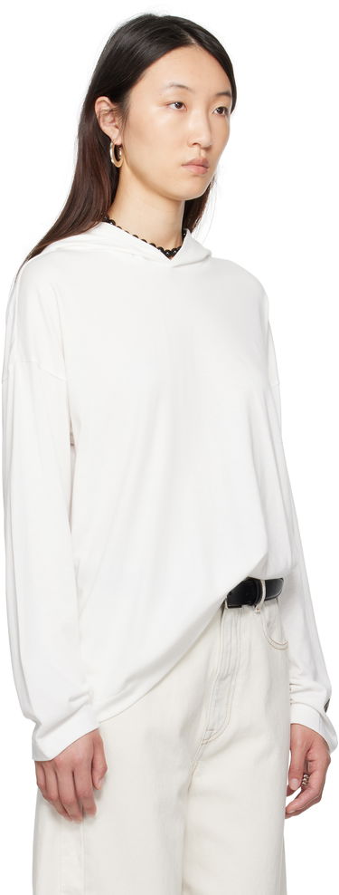 Sweatshirt Fear of God Fear of God ESSENTIALS Long Sleeve Hoodie Hvid | 125SP257044FW, 1