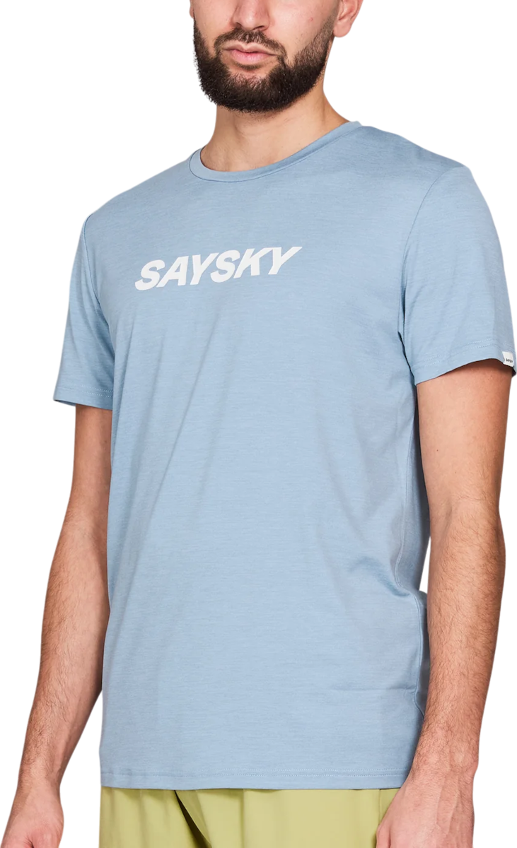 T-shirt Saysky Saysky Logo Pace T-Shirt Blå | nmrss20c2010