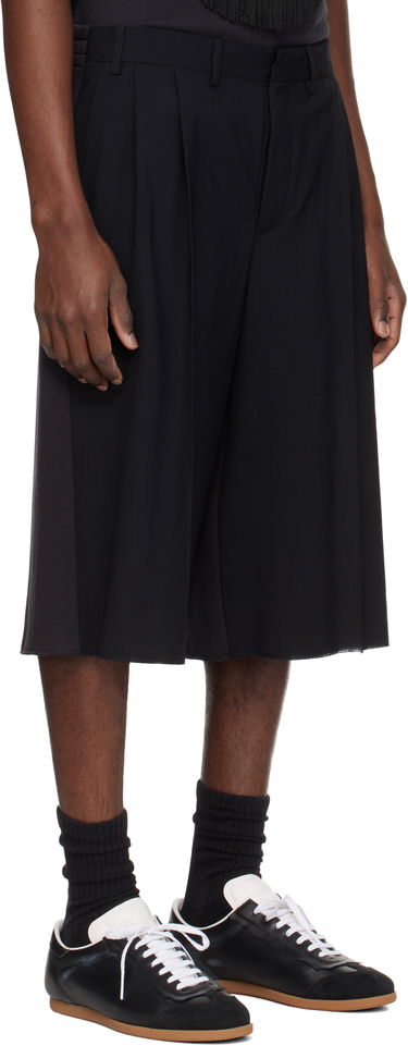 Shorts Maison Margiela MM6 Maison Margiela Pleated Knee-Length Shorts Sort | SH0MU0013 MTN042, 1