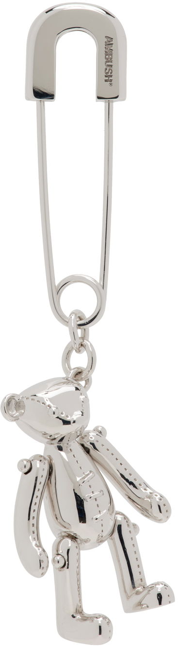 Øreringe Ambush Teddy Bear Charm Earring "Silver" Metalisk | BMOD008S24BRA0017200, 0