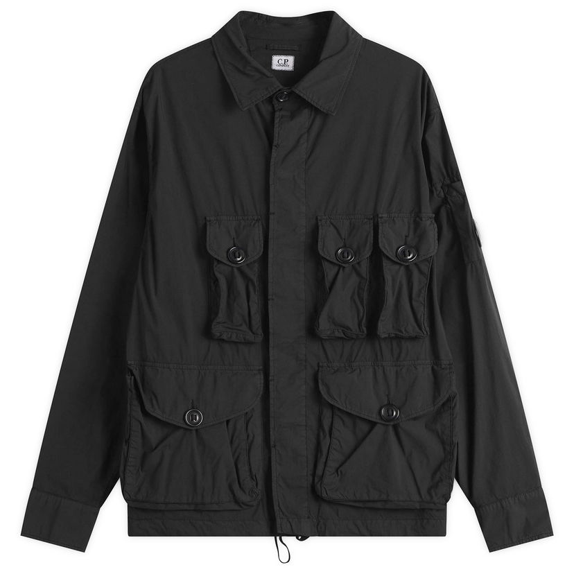 Jakke C.P. Company C.P. Company Multi Pocket Shirt Jacket, Size Large Sort | 18CMOS018A-006439G-BLK