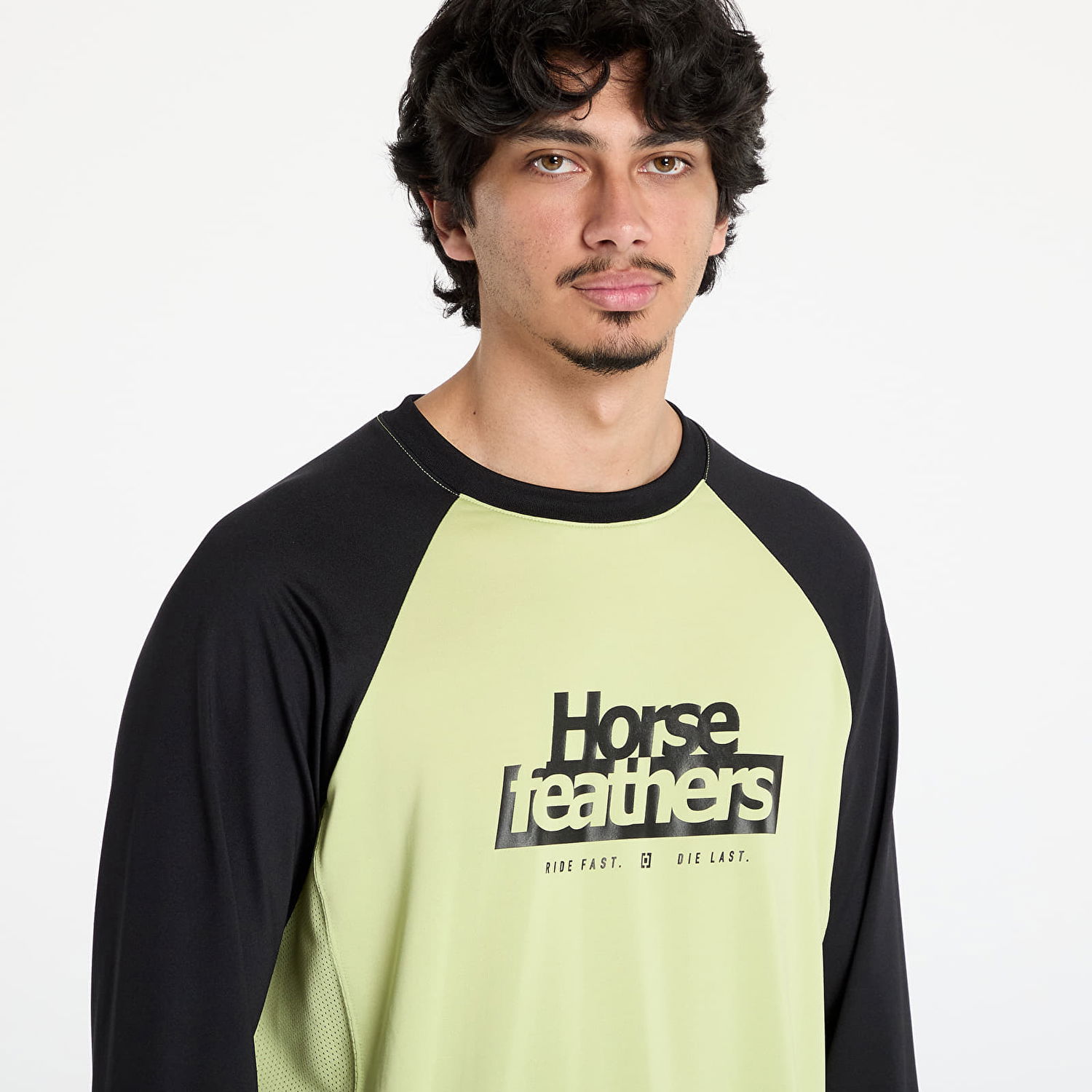 T-shirt Horsefeathers Horsefeathers Spike Long Sleeve Bike Jersey Gul | TM065B, 1