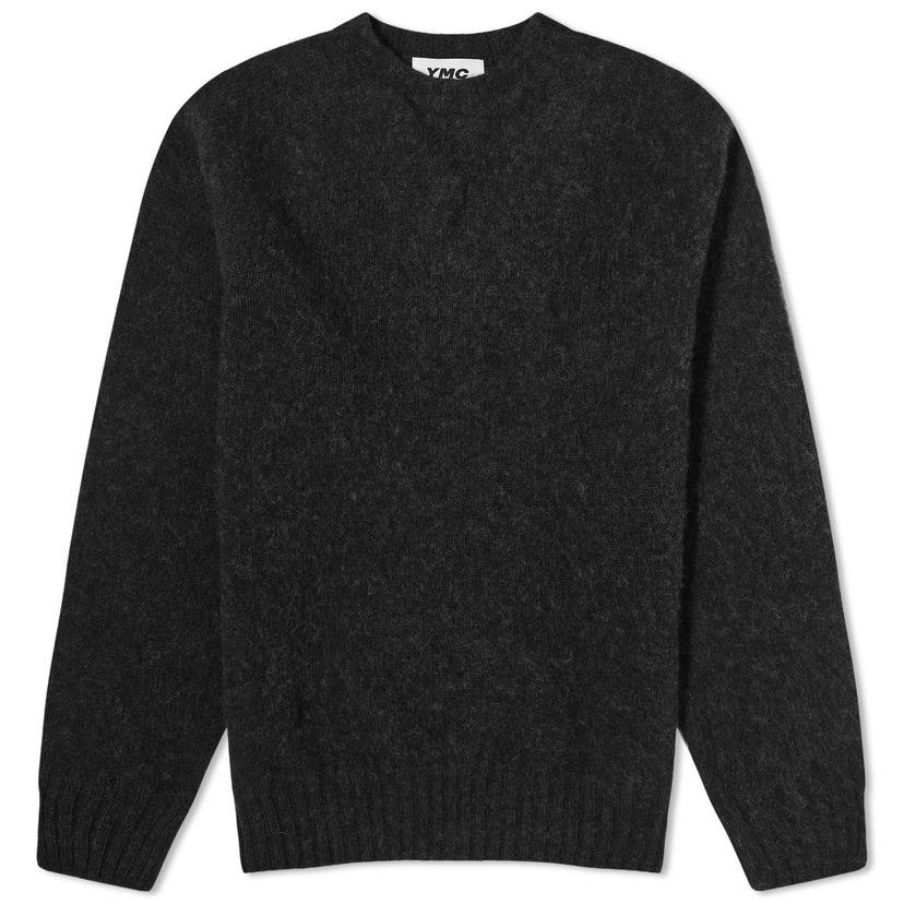Sweater YMC YMC Suededhead Crew Knit, Size Medium Grå | P8AZC-01