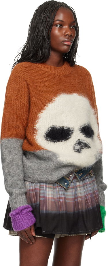 Sweater ERL Mohair Skull Sweater Brun | ERL09N004, 1