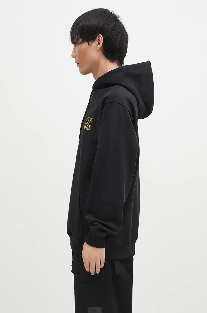 Sweatshirt Drôle de Monsieur Hoodie with Print Sort | E.HO170.CO127.BL, 1