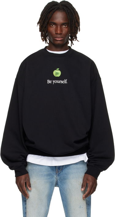 Sweatshirt VETEMENTS VETEMENTS 'Be Yourself' Oversized Sweatshirt Sort | UH76HD350B, 0