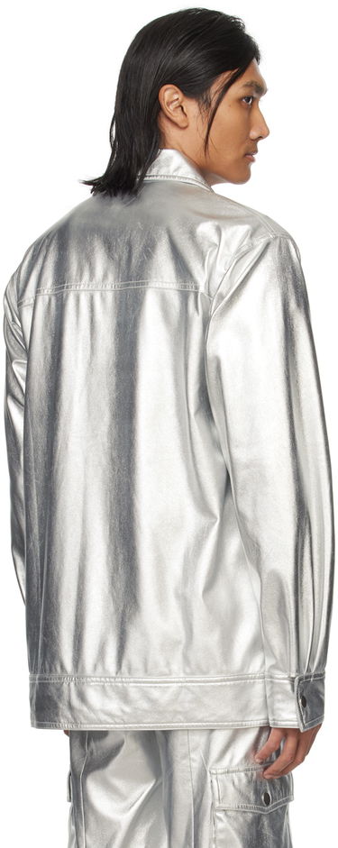 Jakke Anna Sui Buttoned Metallic Jacket Metalisk | M1124L31, 2