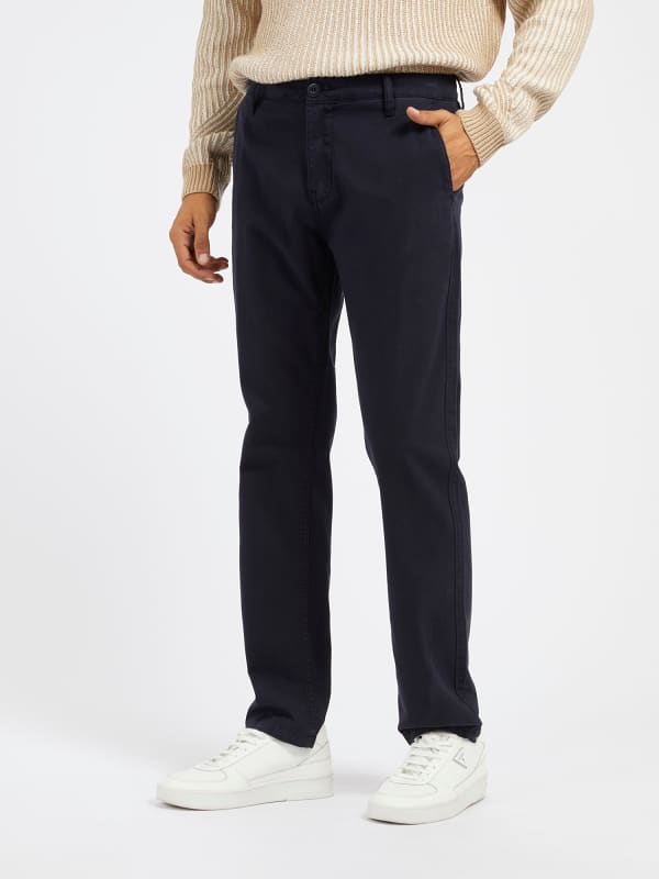 Bukser GUESS Mid Rise Slim Pant Sort | M4RB16WFYRB, 0