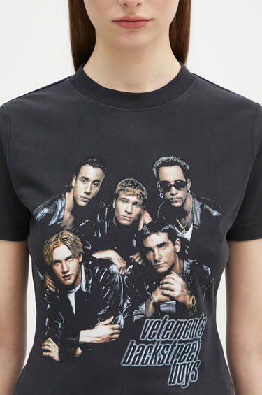 T-shirt VETEMENTS VETEMENTS Backstreet Boys Fitted T-Shirt Sort | WA66TR600B, 3