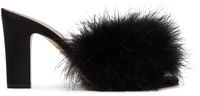 Black Feather Mules