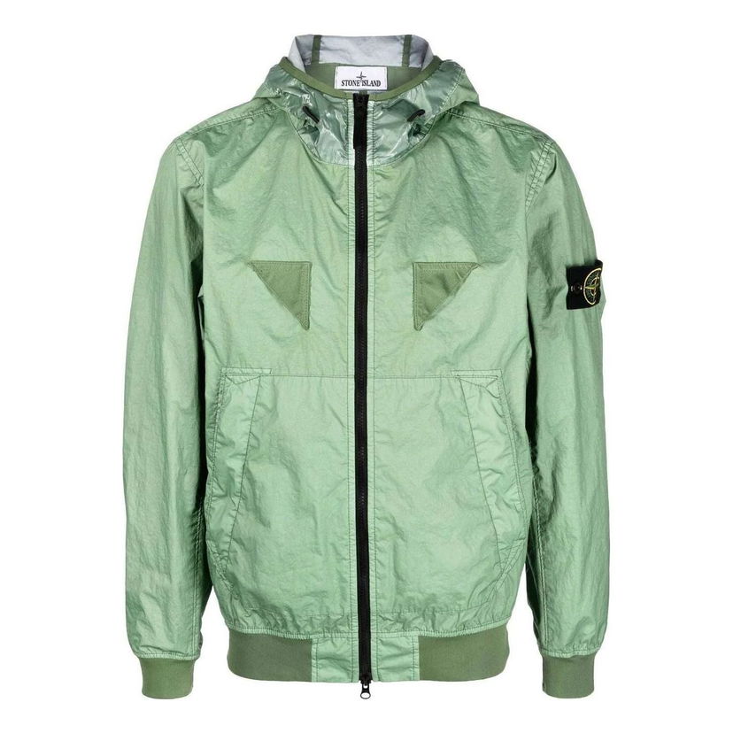 Vindjakke Stone Island Logo Patch Jacket Grøn | 781540723-V0055