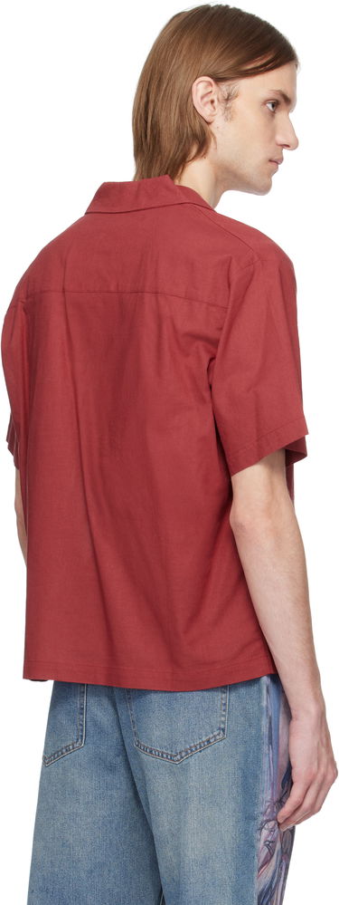 Skjorte KidSuper KidSuper Hand Stitched Shirt Rød | SS25-SST-05, 2
