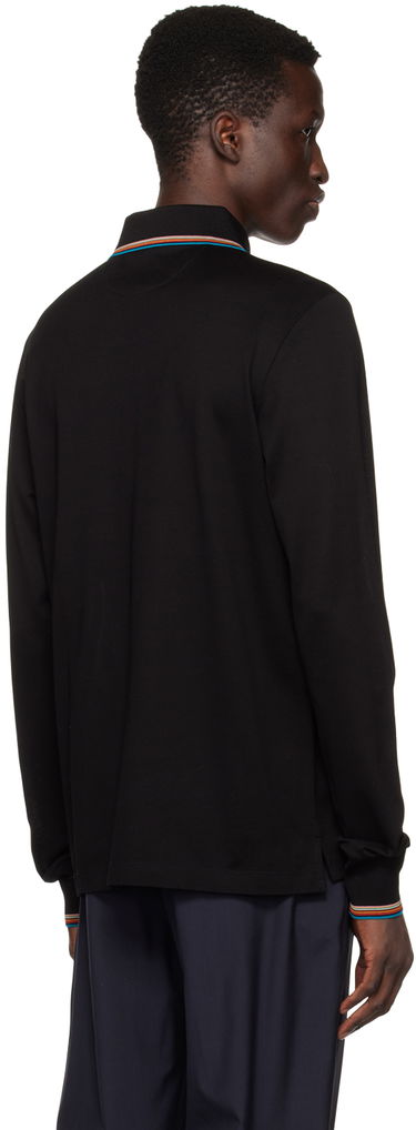 Polo skjorte Paul Smith Paul Smith Long Sleeve Zip Polo Sort | M1R-031Y-K00089-79, 2
