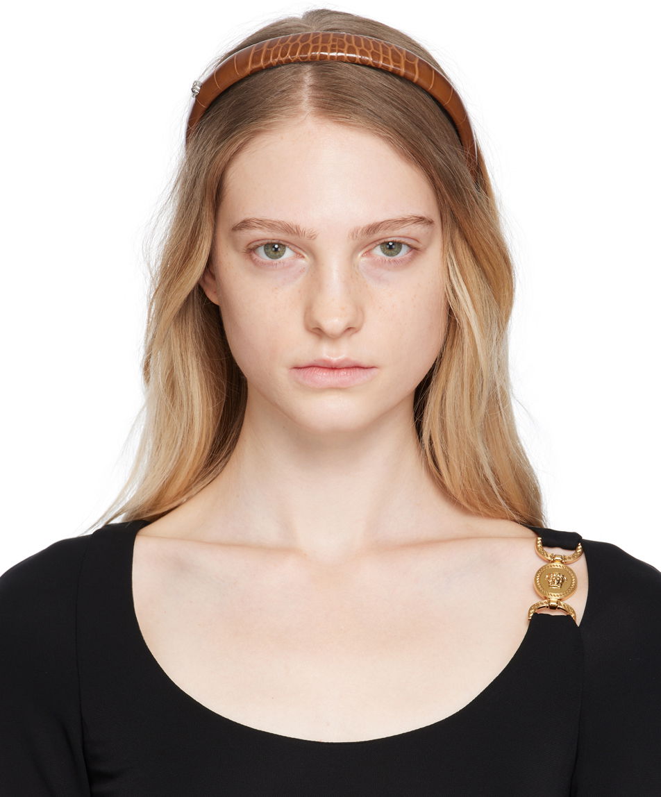 Tilbehør Versace Medusa Headband Brun | 1009275_1A09235, 0