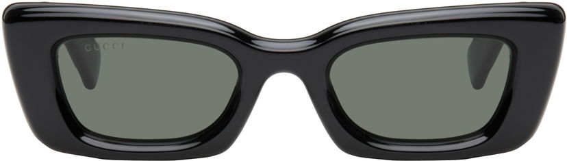 Solbriller Gucci GG Big Cat Eye Sunglasses Sort | GG1827S-001