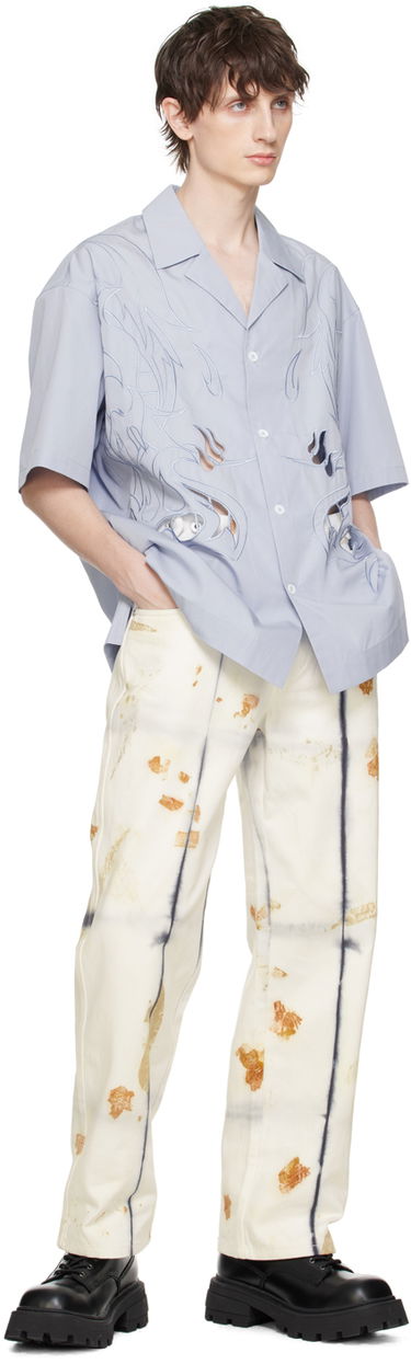 Skjorte Feng Chen Wang Feng Chen Wang Cutouts Shirt Blå | FMS17SR04, 3
