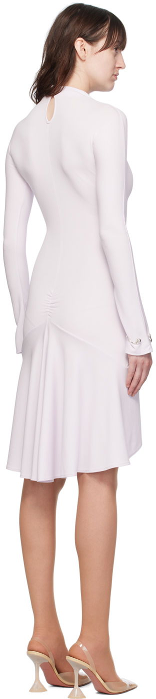 Kjole Courrèges Courrèges Midi Dress With Mock Neck Lilla | 224JRO412JS0066, 2