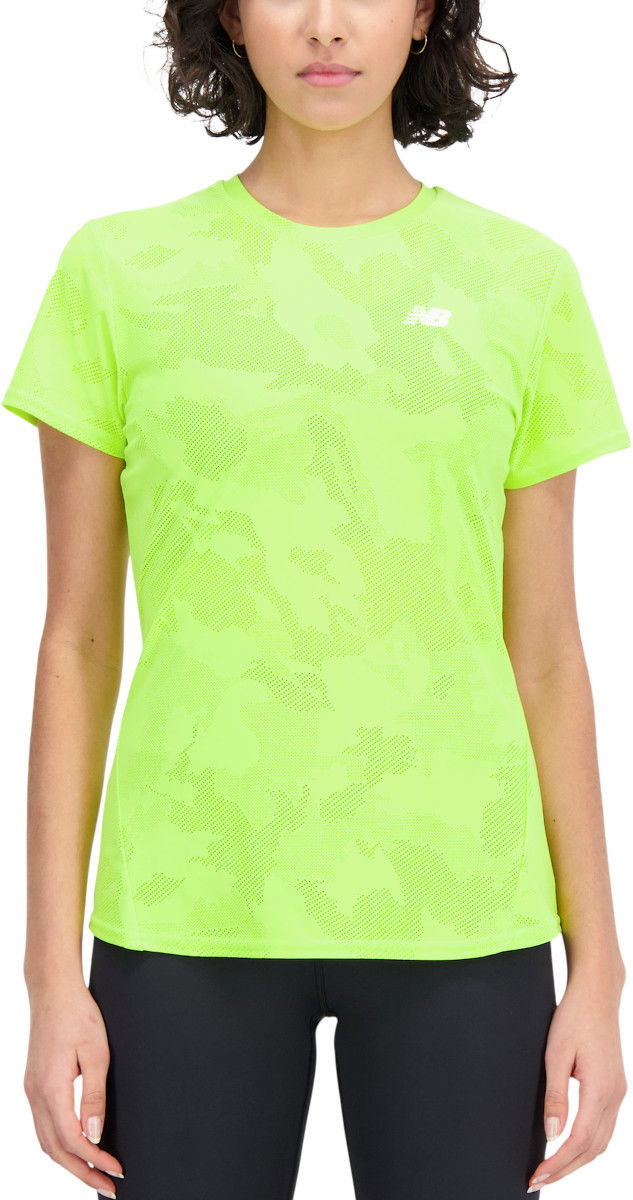 T-shirt New Balance Q Speed Grøn | wt33281-thw, 0