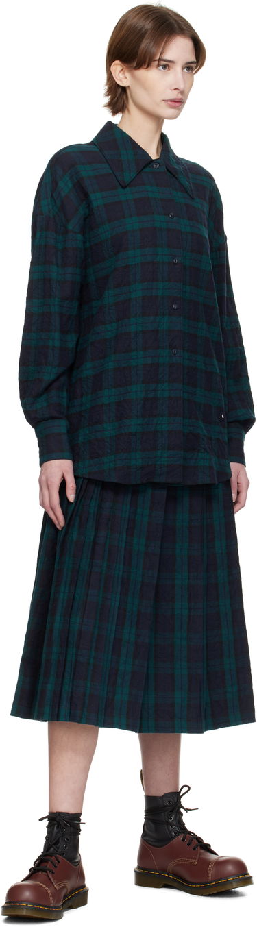 Nederdel YMC YMC Rosetta Midi Pleated Skirt Grøn | Q3XMA, 3