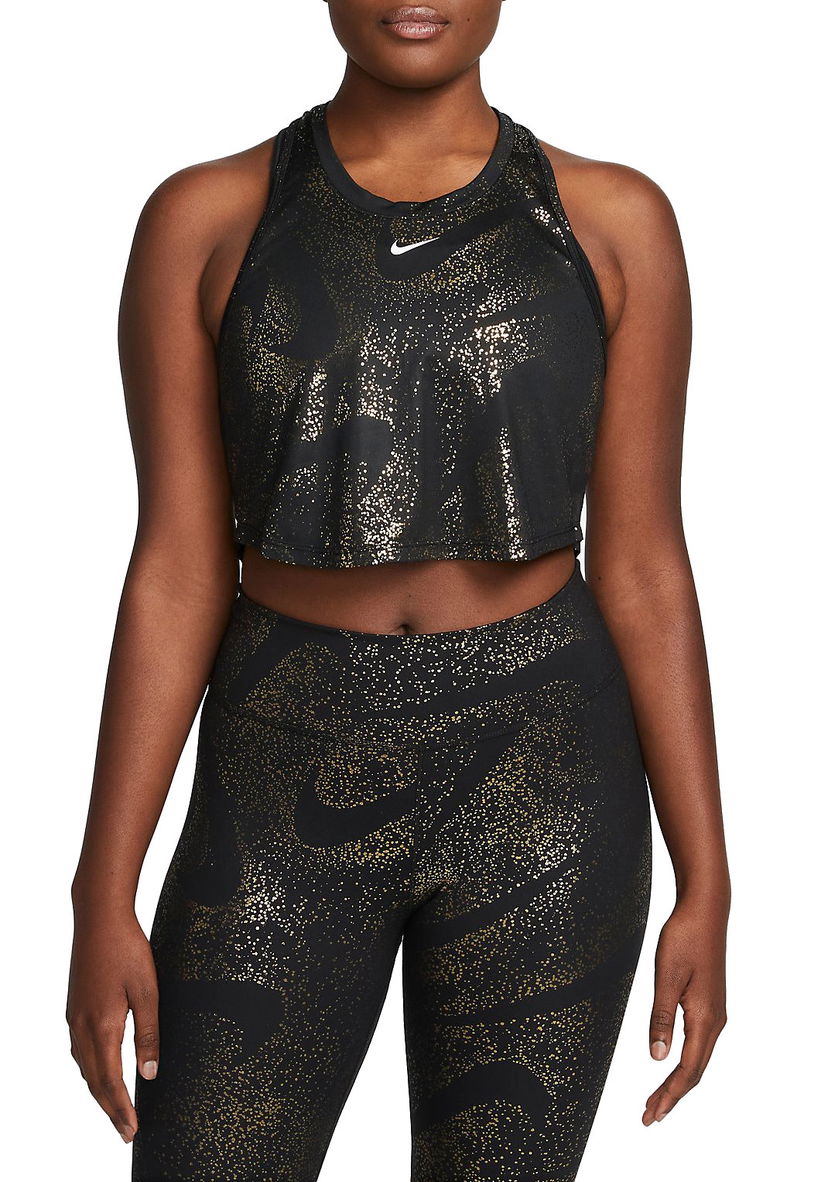 Tanktop Nike Dri-FIT One Crop Tank Top Sort | dq6304-010