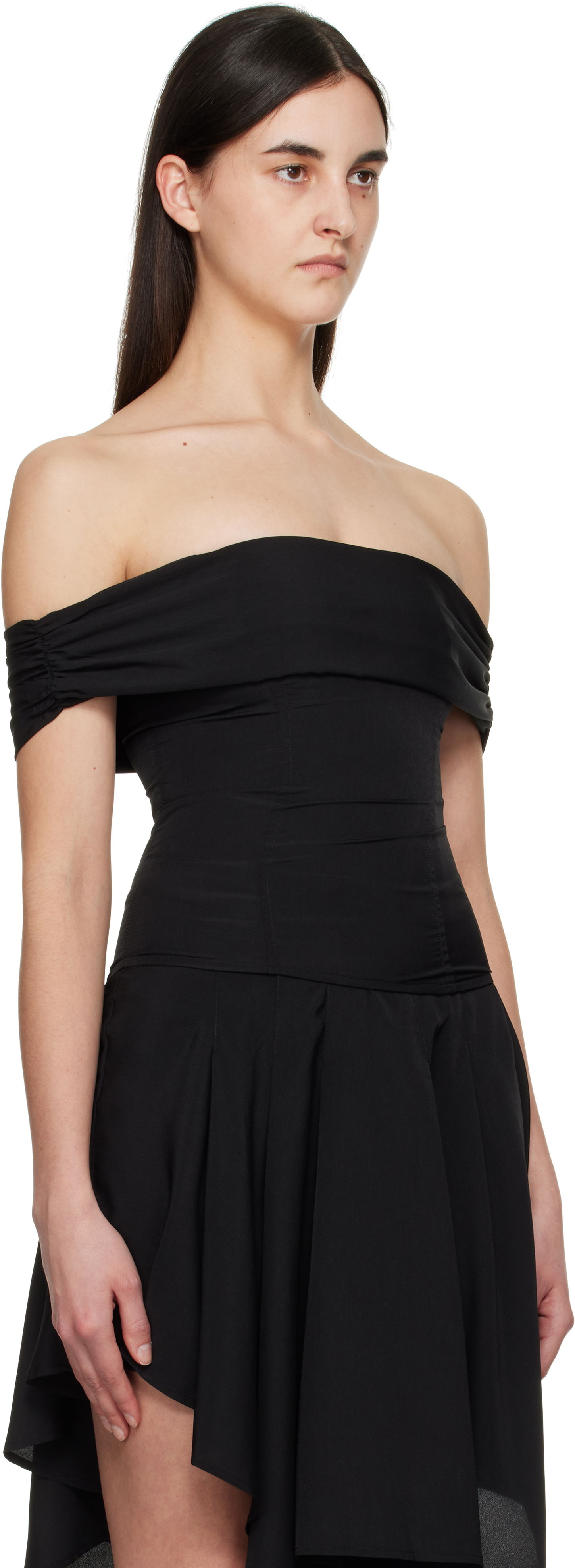 Kjole Miaou Miaou Magda Off-The-Shoulder Top Sort | 7090GGTBLK, 1