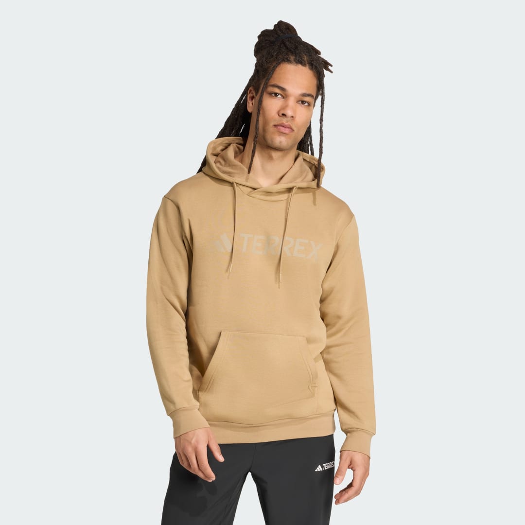 Sweatshirt adidas Performance Terrex Multi Large Logo Hoodie Beige | JM2821, 0
