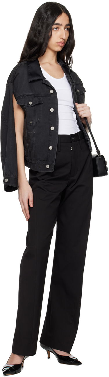 Bukser Maison Margiela MM6 Maison Margiela Light Cotton Gabardine Trousers Sort | S62KB0237 M35451, 3