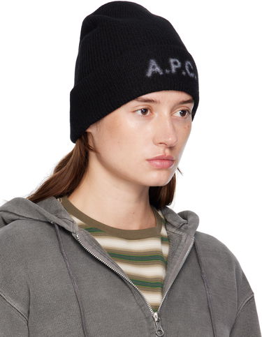 Beanie A.P.C. Black Harry Beanie Sort | WVBDK-M25085, 1