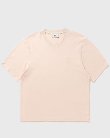 T-shirt AMI AMI De Coeur Embossed T-Shirt Lyserød | UTS357.726-680, 0