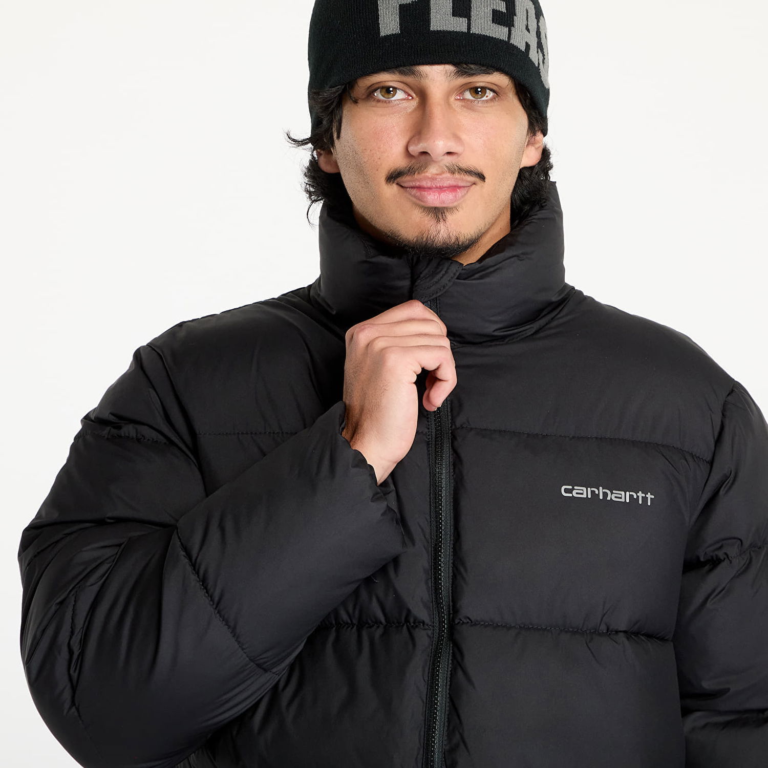 Jakke Carhartt WIP Jacket Springfield Jacket UNISEX Black/ Misty Grey XS Sort | I032262.2DXXX, 1