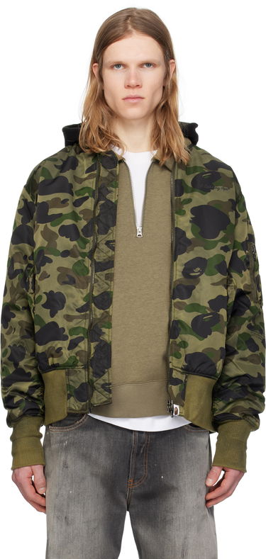 Bomberjakke BAPE A Bathing Ape 1st Camo MA-1 Bomber Jacket Grøn | 001HJK801307M, 0