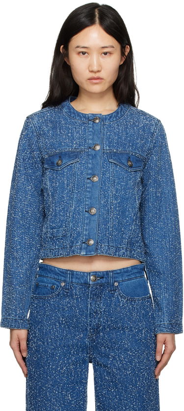 Jakke rag & bone Cora Denim Jacket Blå | WDD24S1438FTMT, 0