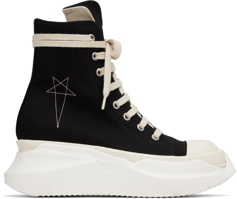 Sneakers og sko Rick Owens Rick Owens DRKSHDW Hollywood Abstract High-Tops Sort | DS01E3840 DOEM9