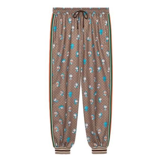 Joggingbukser Gucci Doraemon Monogram Track Pants Brun | 654941-XJDEX-2138, 0