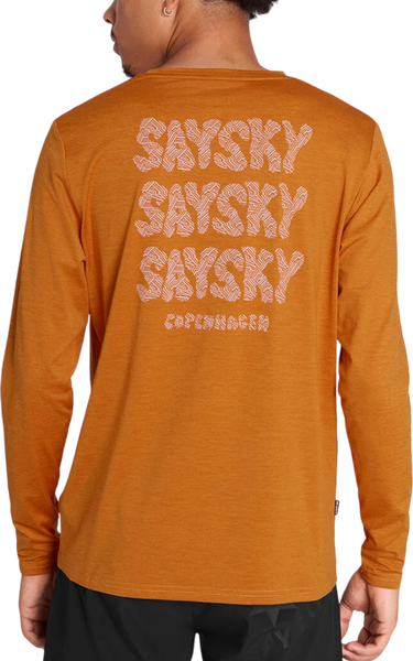 T-shirt Saysky Reflective Logo Pace Long Sleeve Orange | omrls20c4008-omrls20c4008, 1