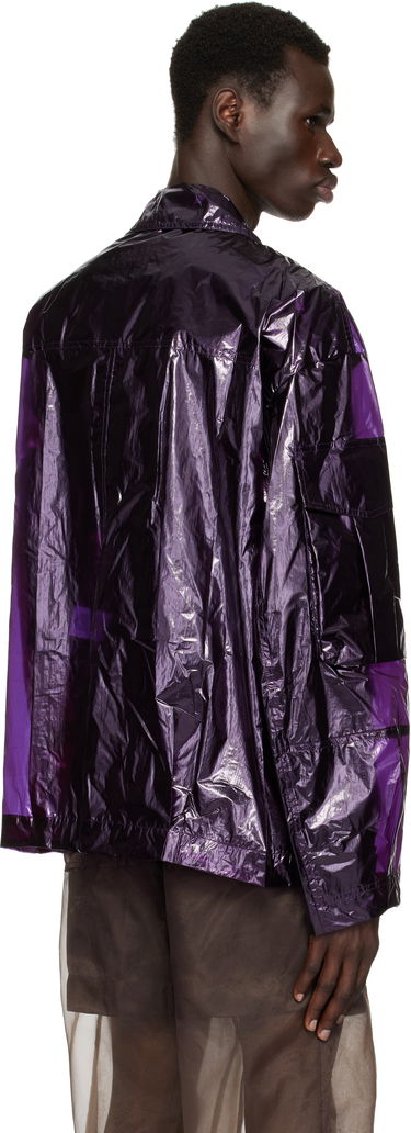 Vindjakke Dries Van Noten Dries Van Noten Overdyed Transparent Jacket Lilla | 251-020532-1258, 2